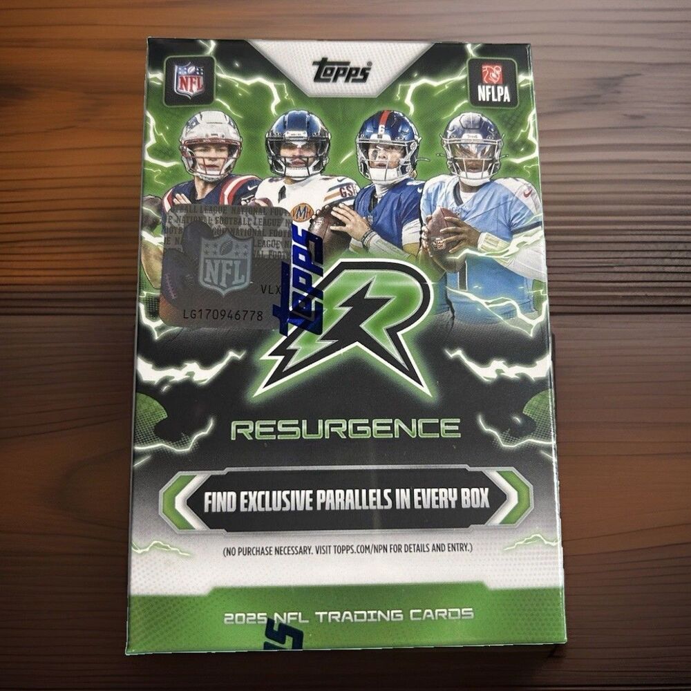 2025 Topps Resurgence NFL Factory Sealed Value Blaster Box, Factory Sealed